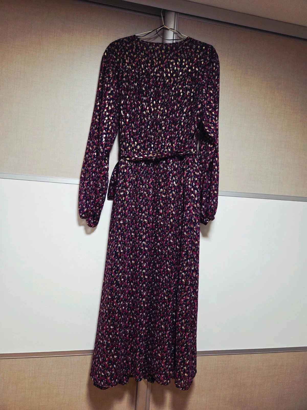 Vestido largo cartera Monoprix T40 – fluido reflejos dorados – excelente estado – photo 5